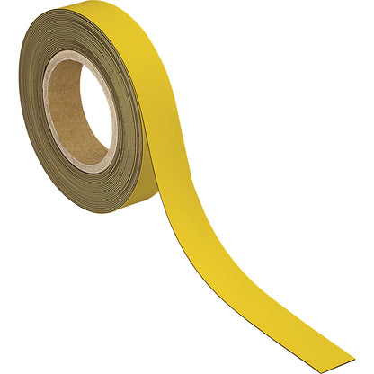 Labelling tape, magnetic, LxW 10000 x 30 mm, pack of 2, yellow.