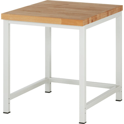 Workbench, Series 8000 frame construction, without fittings, WxD 750 x 900 mm.