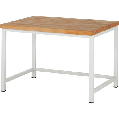 Workbench, Series 8000 frame construction, without fittings, WxD 1250 x 900 mm.
