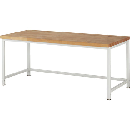 Workbench, Series 8000 frame construction, without fittings, WxD 2000 x 900 mm.