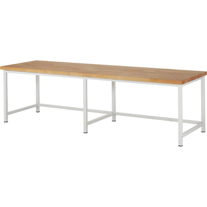 Workbench, Series 8000 frame construction, without fittings, WxD 3000 x 900 mm.