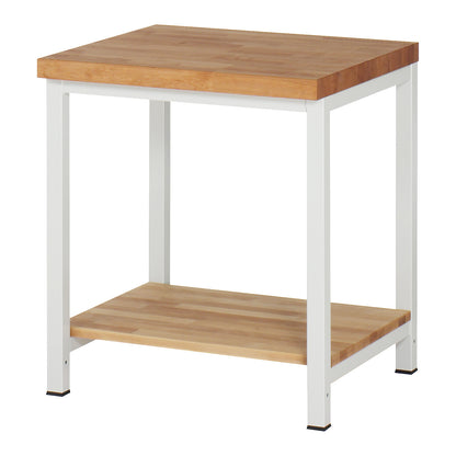 Workbench, Series 8000 frame construction, 1 shelf, WxD 750 x 700 mm.