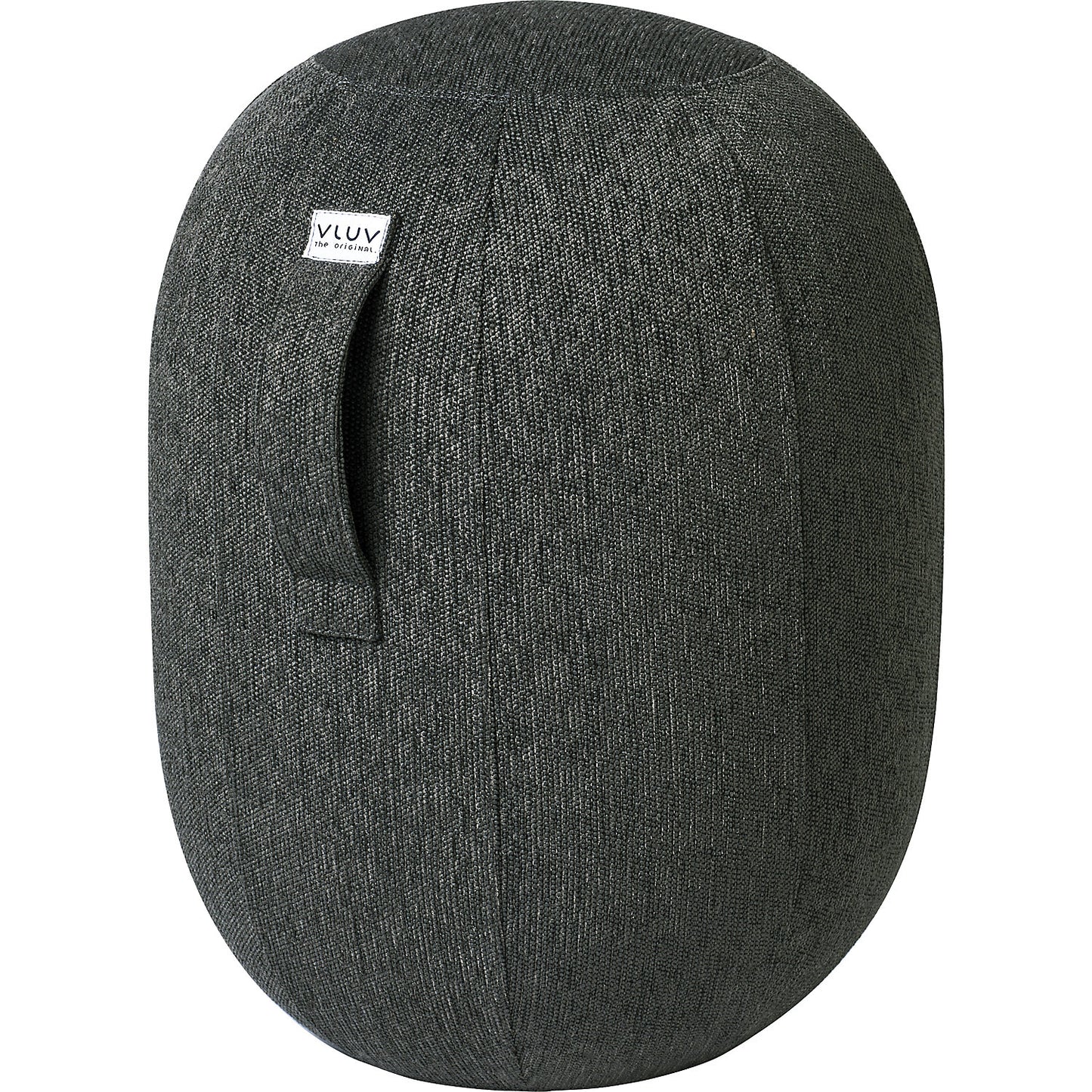 VLUV KAPSUL STOV balance stool M, seat height 480 - 520 mm, polyester, charcoal.