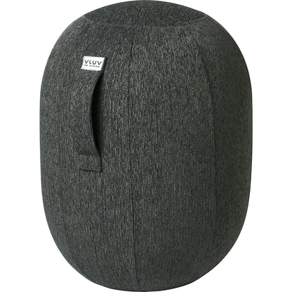 VLUV KAPSUL STOV balance stool M, seat height 480 - 520 mm, polyester, charcoal.