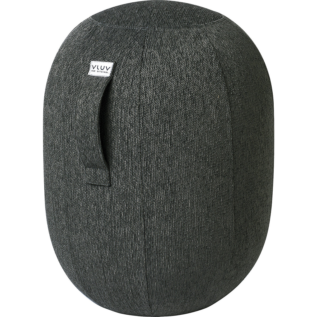 VLUV KAPSUL STOV balance stool M, seat height 480 - 520 mm, polyester, charcoal.