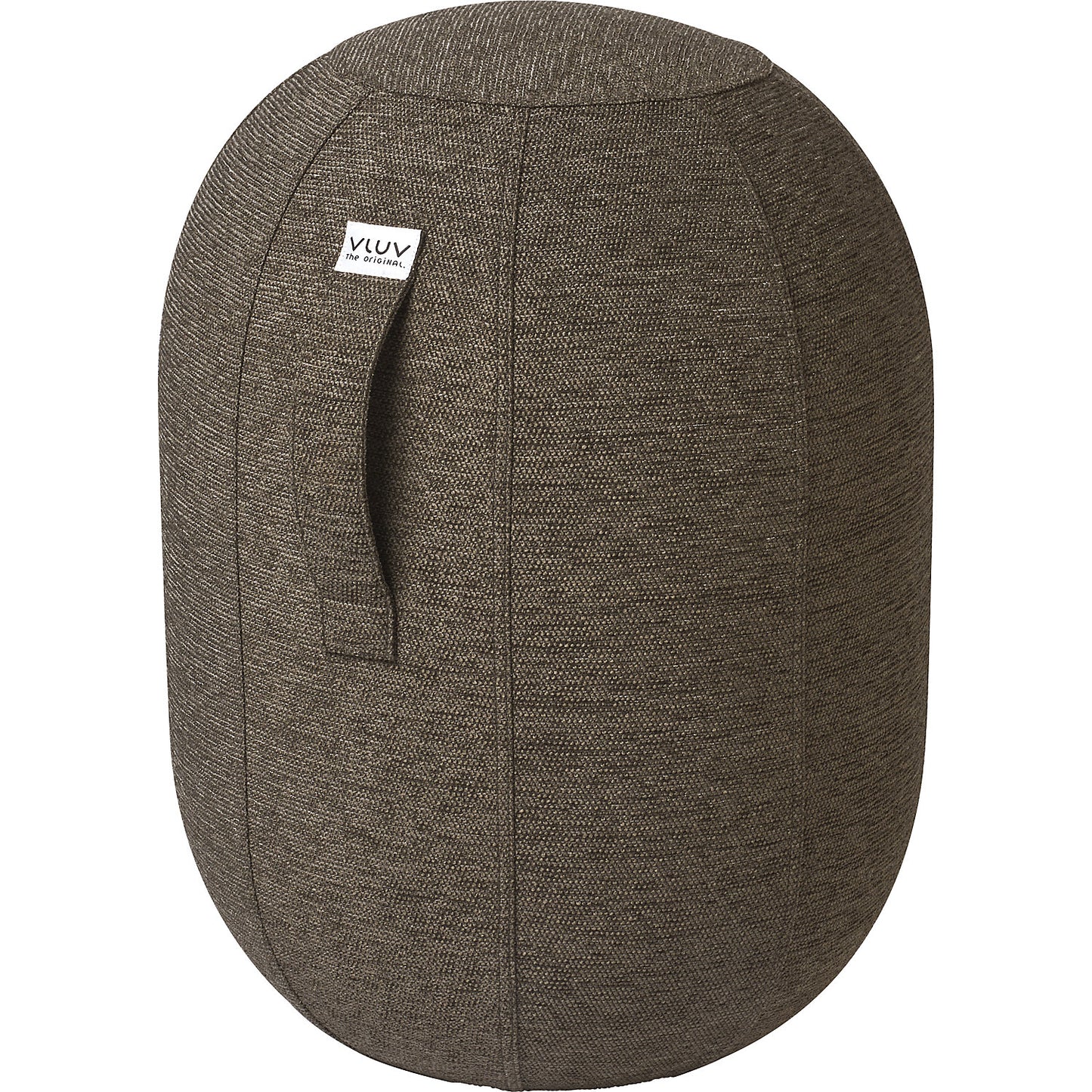 VLUV KAPSUL STOV balance stool M, seat height 480 - 520 mm, polyester, greige.