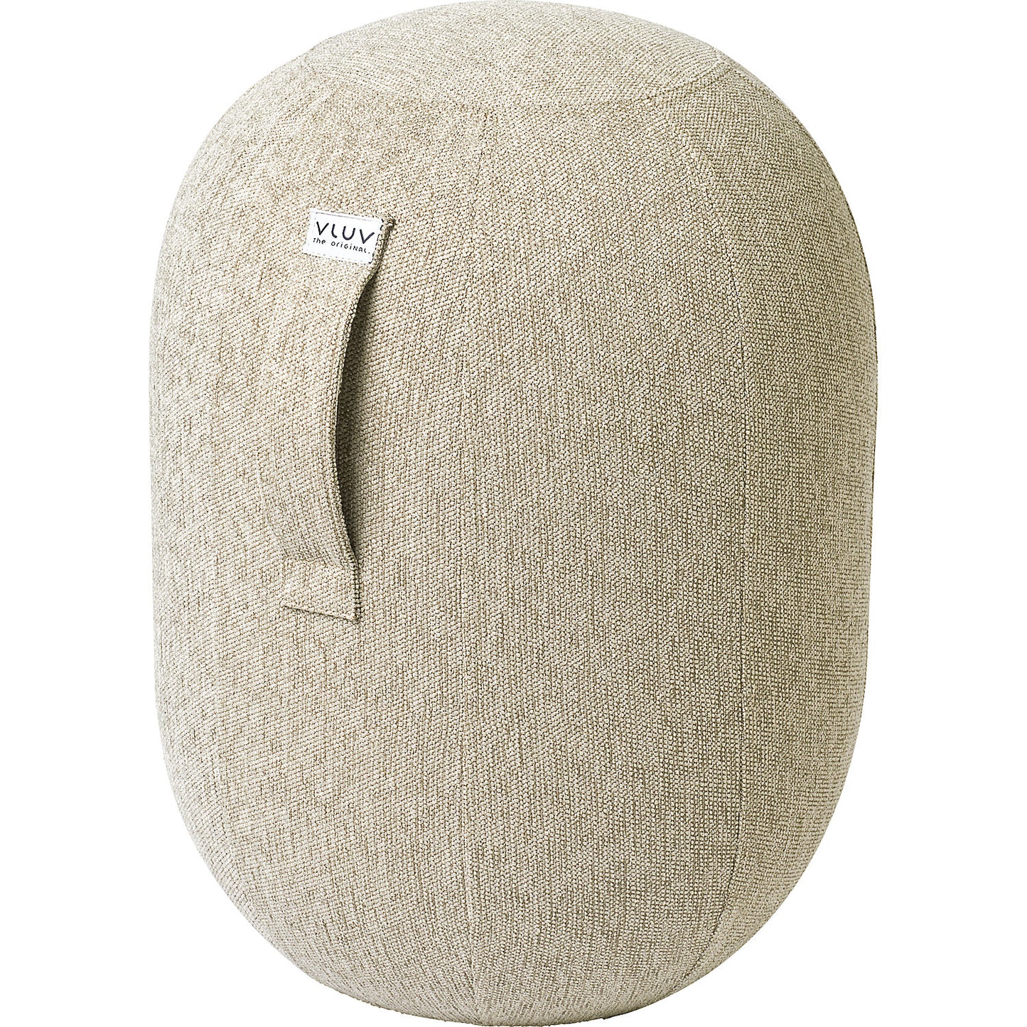VLUV KAPSUL STOV balance stool M, seat height 480 - 520 mm, polyester, pebble grey.