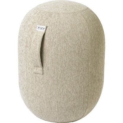 VLUV KAPSUL STOV balance stool M, seat height 480 - 520 mm, polyester, pebble grey.