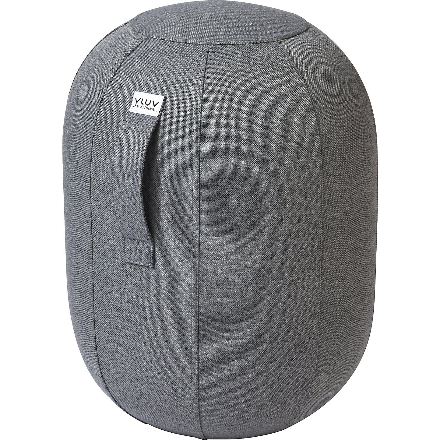 VLUV KAPSUL SOVA balance stool M, seat height 480 - 520 mm, polyester, stone grey.