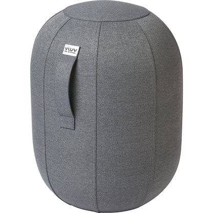 VLUV KAPSUL SOVA balance stool M, seat height 480 - 520 mm, polyester, stone grey.