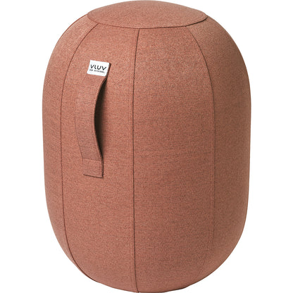 VLUV KAPSUL SOVA balance stool M, seat height 480 - 520 mm, polyester, salmon orange.