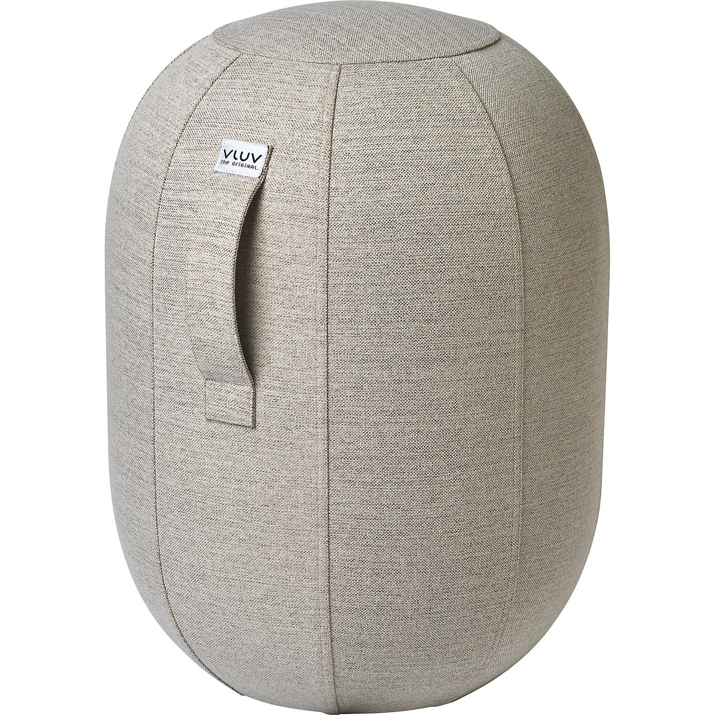 VLUV KAPSUL SOVA balance stool M, seat height 480 - 520 mm, polyester, sand beige.
