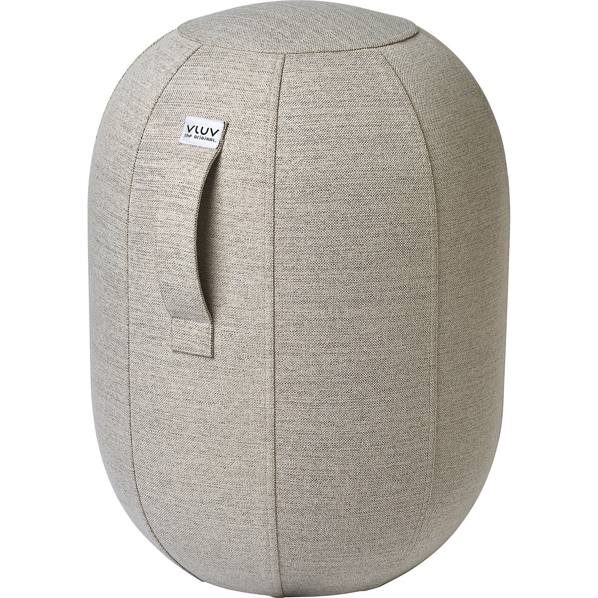 VLUV KAPSUL SOVA balance stool M, seat height 480 - 520 mm, polyester, sand beige.