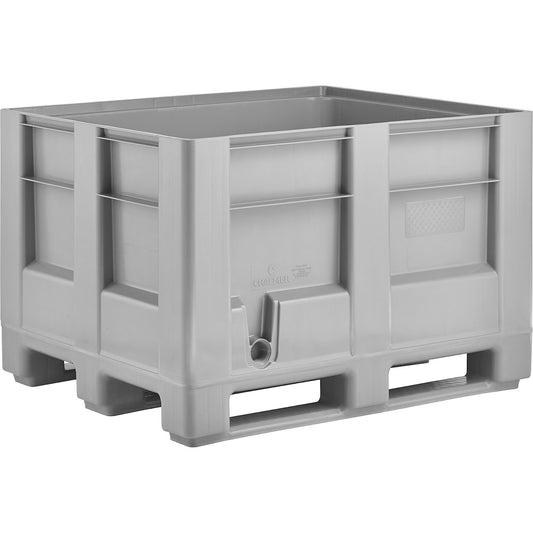 HB3 hygienic pallet box, capacity 580 l, grey.