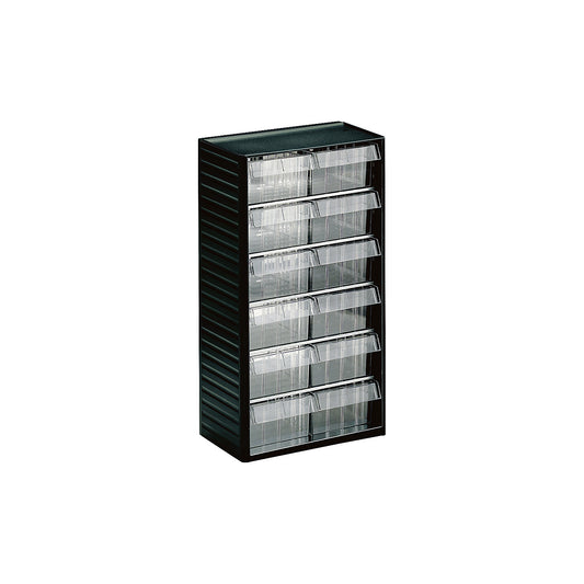 Small parts cabinet 55, HxWxD 550 x 310 x 180 mm, 12 drawers.