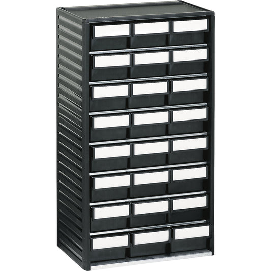 ESD small parts cabinet 55, HxWxD 550 x 310 x 180 mm, 24 drawers.