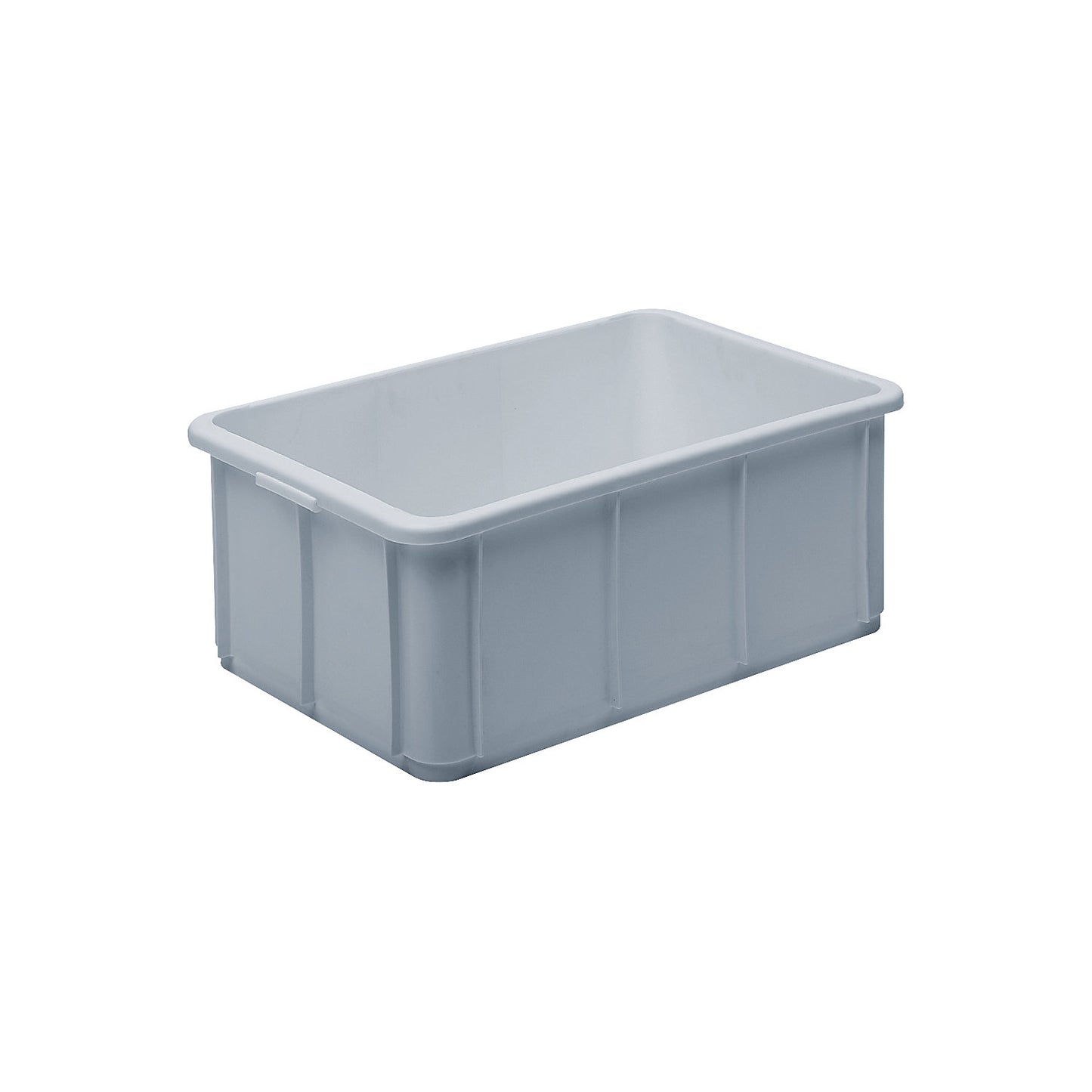 Stacking container made of polypropylene, capacity 40 l, external dimensions LxWxH 600 x 400 x 235 mm, grey.