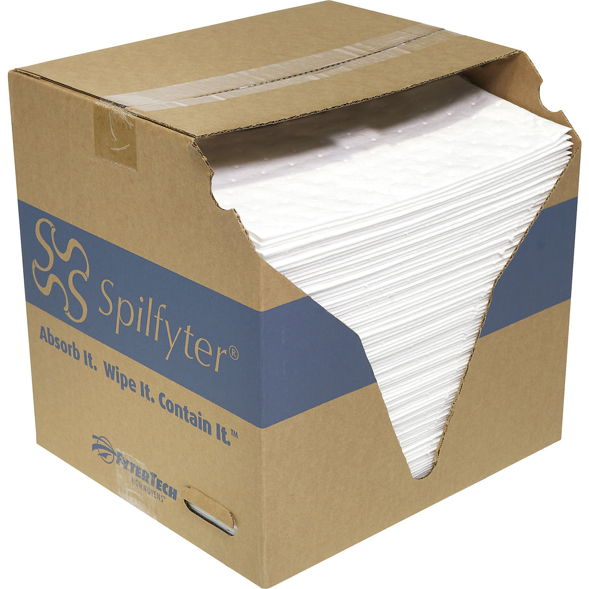 Sustayn™ absorbent sheeting for oil, cloths, pack of 100, white.