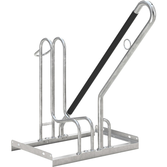Bike rack, model 4800 XXBF, single sided, parking space, set low.