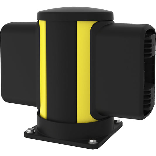 X-Protect crash protection centre bollard, height 350 mm, two connections, opposing.
