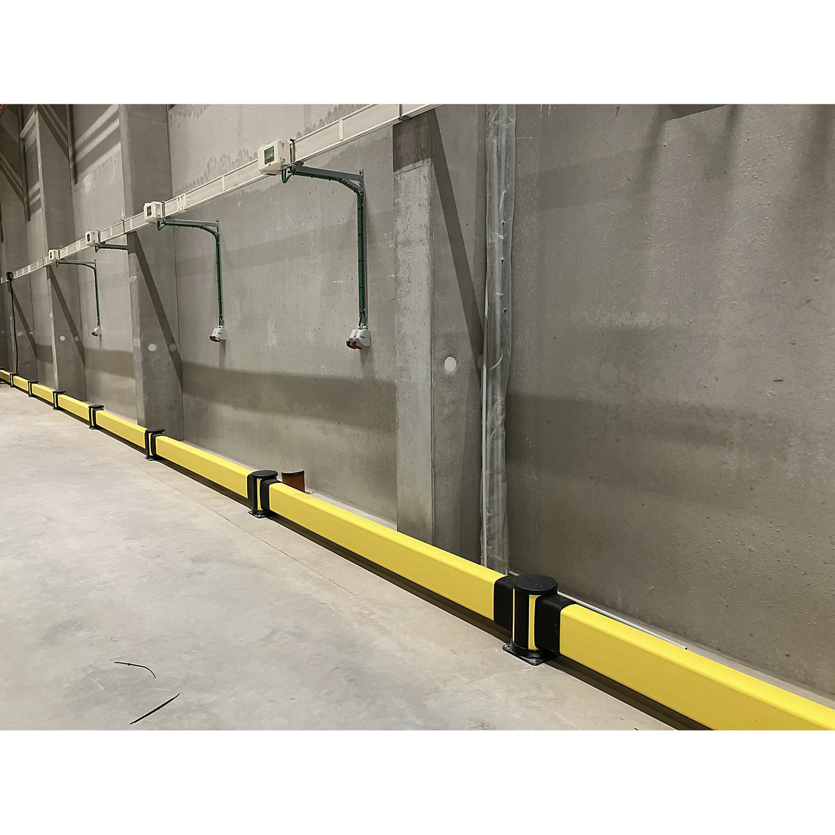 X-Protect crash protection centre bollard, height 350 mm, two connections, opposing.