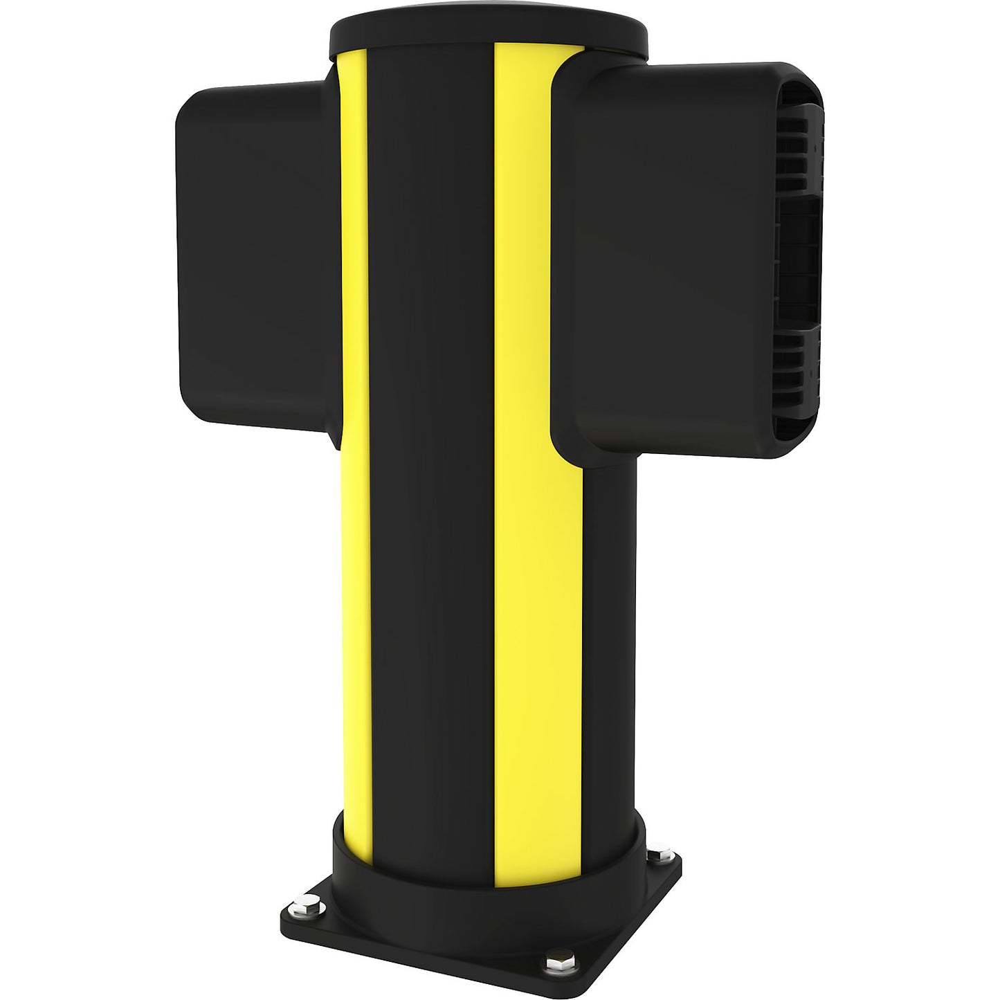 X-Protect crash protection centre bollard, height 610 mm, two connections, opposing.