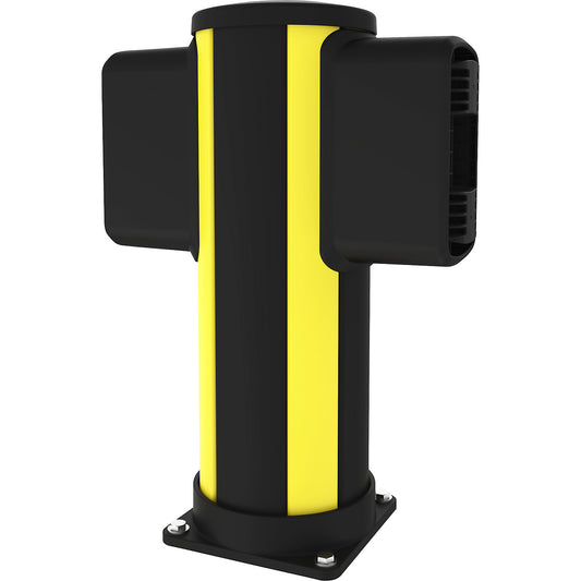 X-Protect crash protection centre bollard, height 610 mm, two connections, opposing.