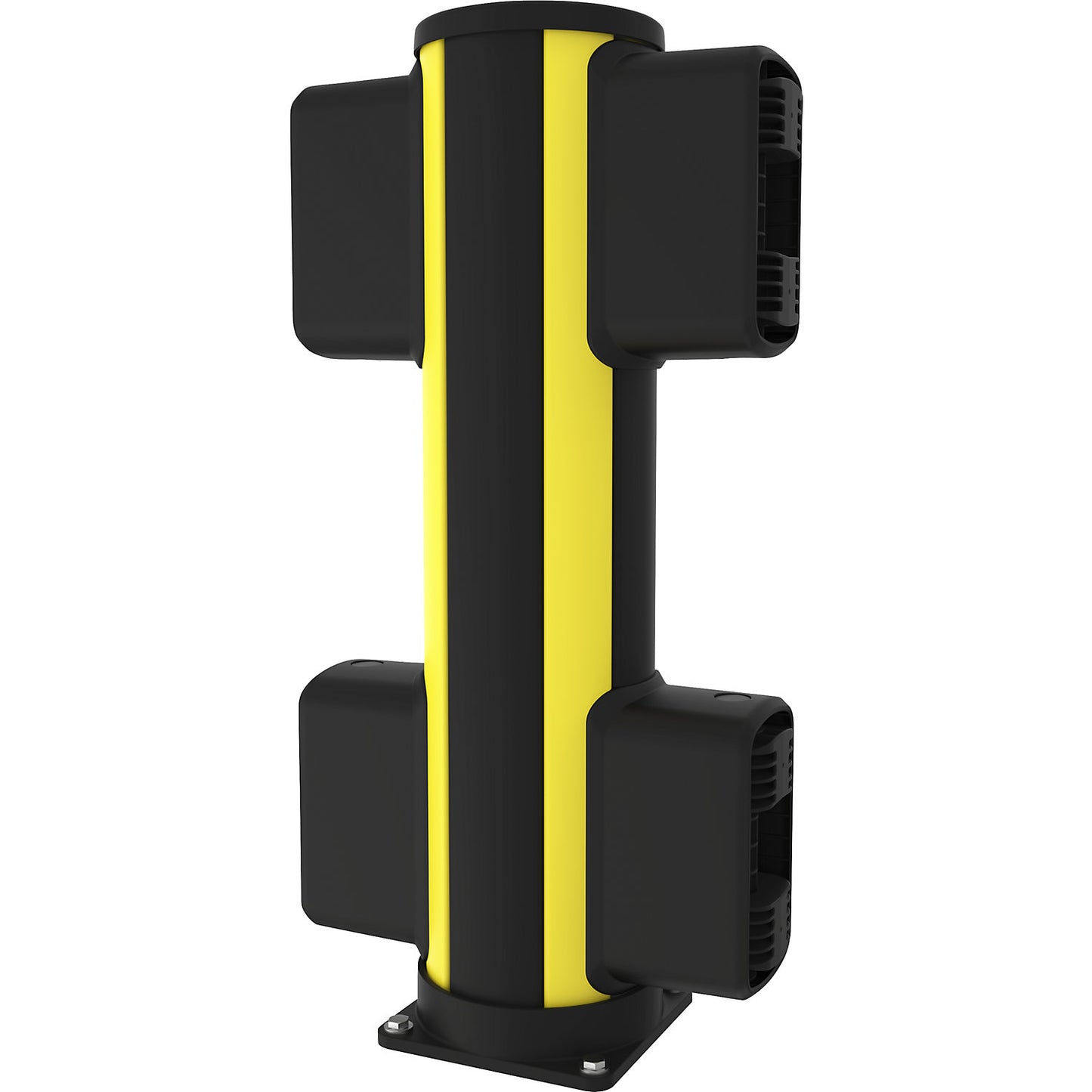 X-Protect crash protection centre bollard, height 870 mm, two connections, opposing.