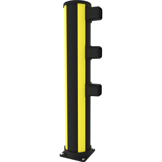 X-Protect pedestrian bollard, height 1160 mm, 3 connections.
