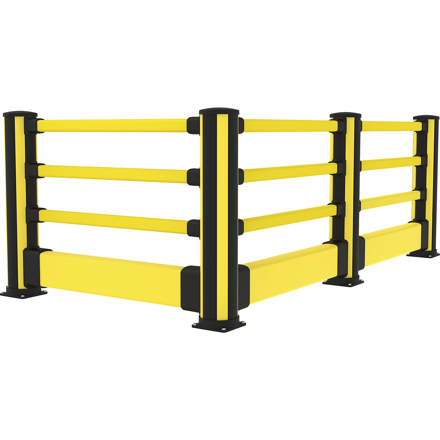 X-Protect pedestrian crash protection end bollard, height 1160 mm, 4 connections.