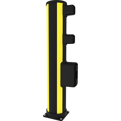 X-Protect pedestrian crash protection end bollard, height 1160 mm, 3 connections.