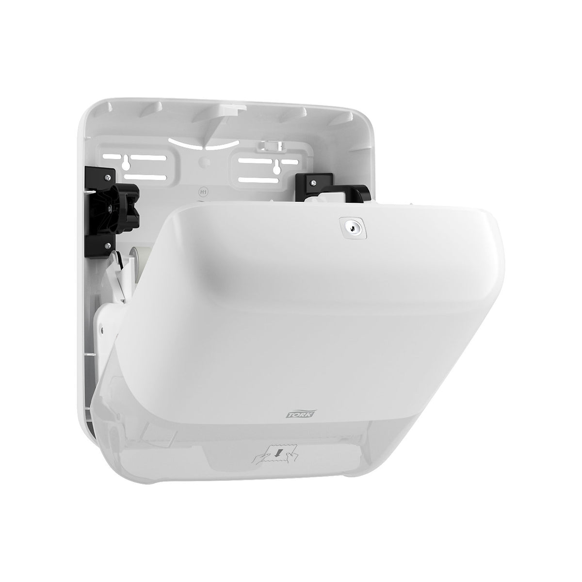 Tork Matic® dispenser for rolled hand towels, HxWxD 372 x 203 x 337 mm, white.