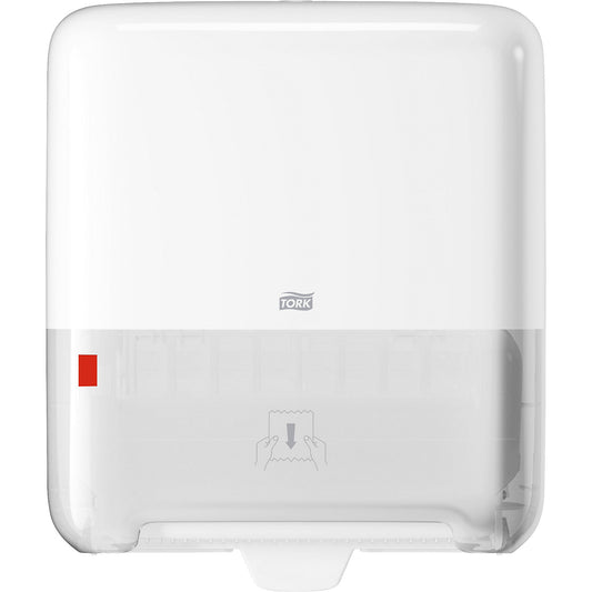 Tork Matic® dispenser for rolled hand towels, HxWxD 372 x 203 x 337 mm, white.