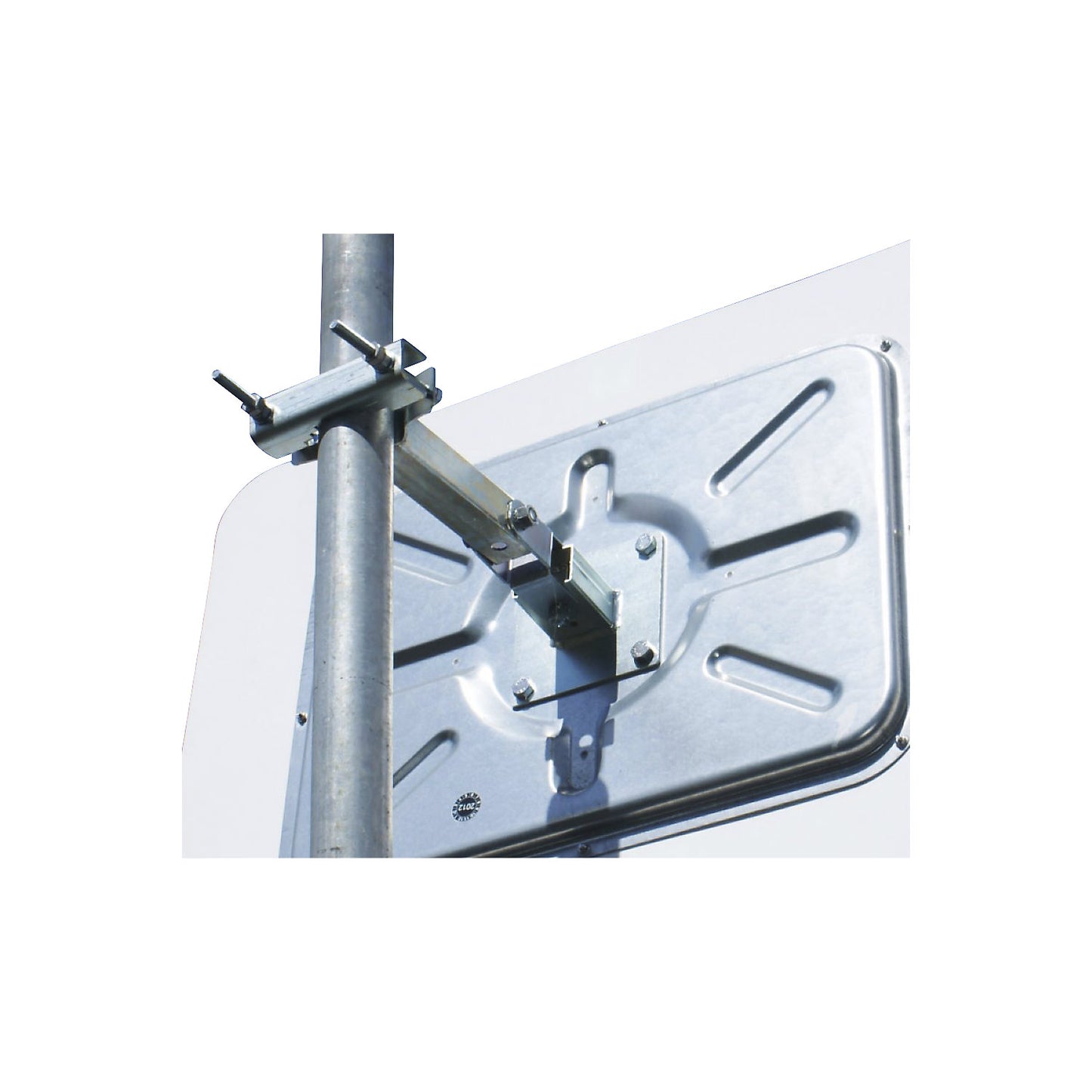 Stainless steel traffic mirror, round, Ø 800 mm.
