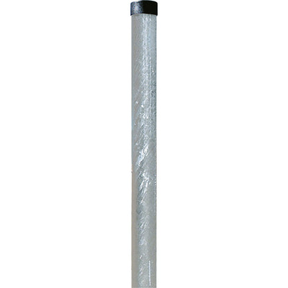 Column for mirror, zinc plated, HxØ 4000 x 76 mm.