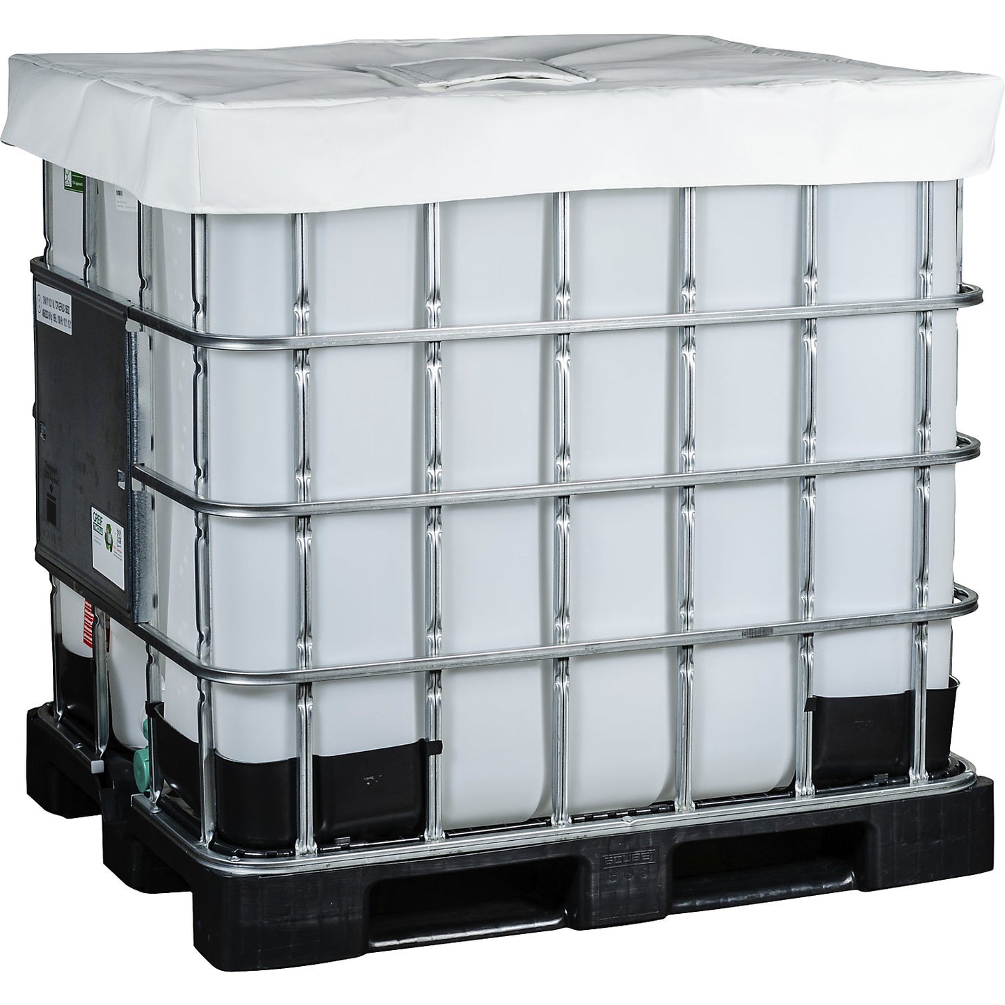 IBC insulation cover, for 1000 l IBC food and pharmaceuticals, white.