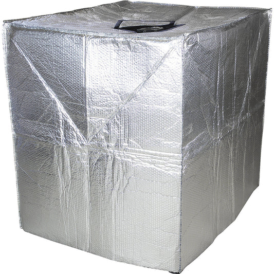 IBC insulating jacket, made of aluminium, for 1000 l IBC.