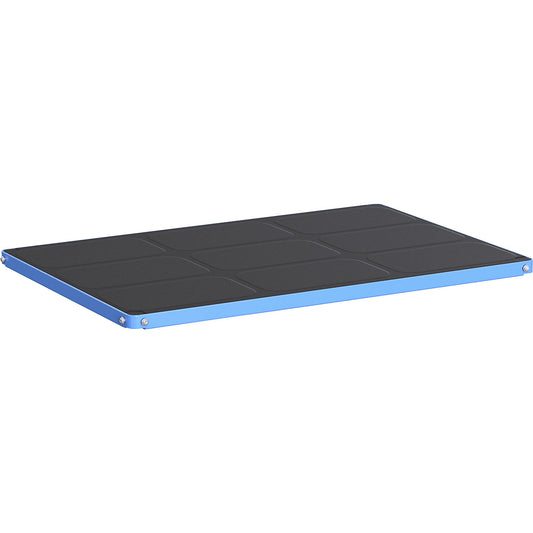 CustomLine additional shelf, for assembly trolleys and shelf trucks, light blue.
