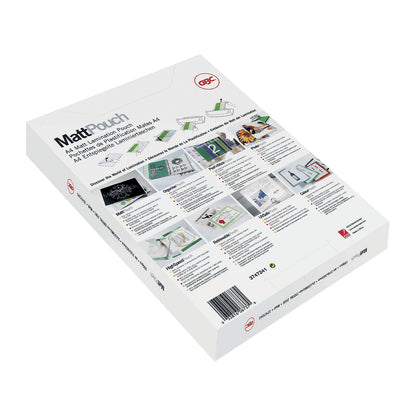 Matt™ laminating film, anti-reflective, film thickness 125 µm, pack of 100, for format A4.