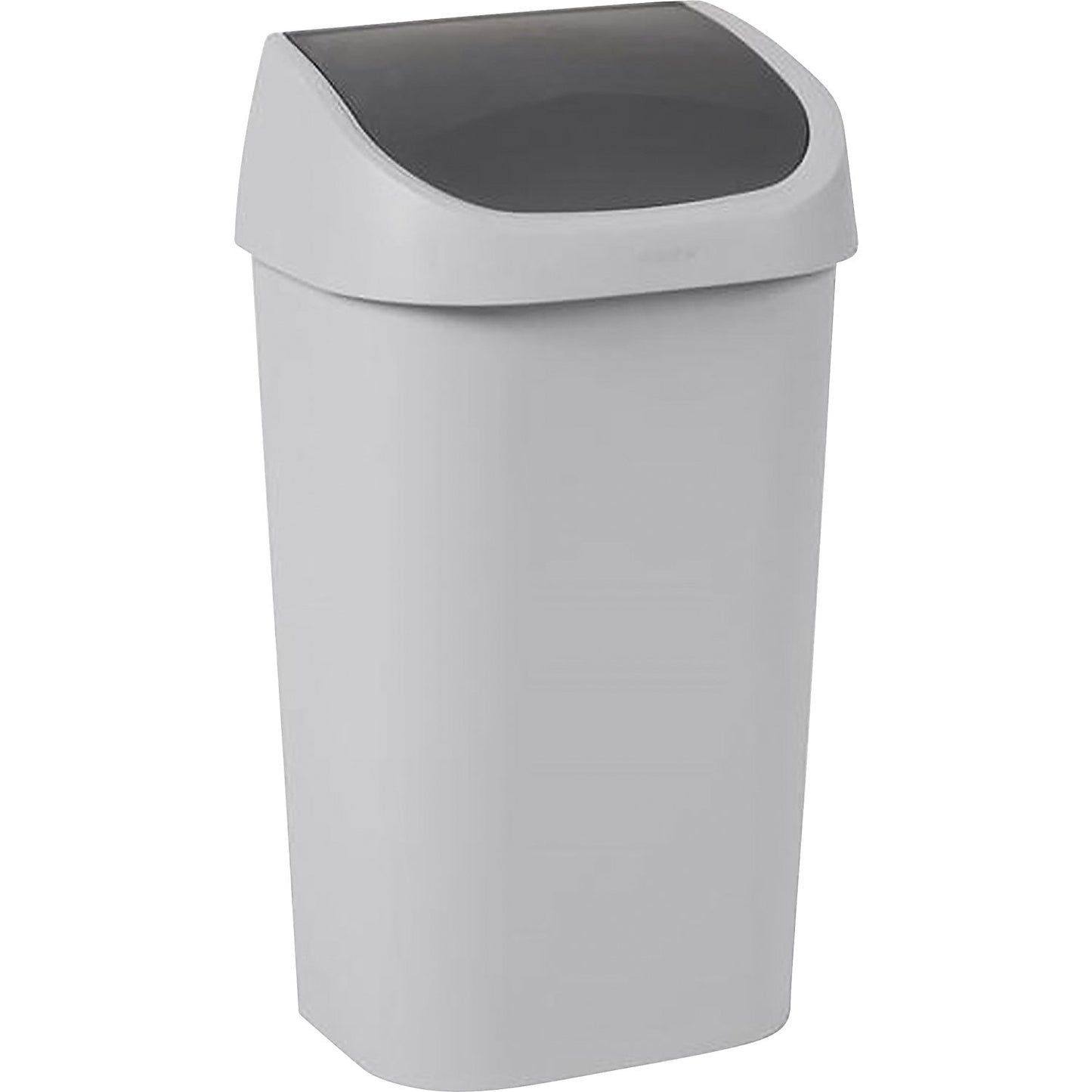 Swing lid waste collector, capacity 50 l, grey.