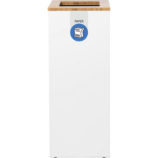 Lune Paxa recyclable waste collector, 65 l, white/blue.