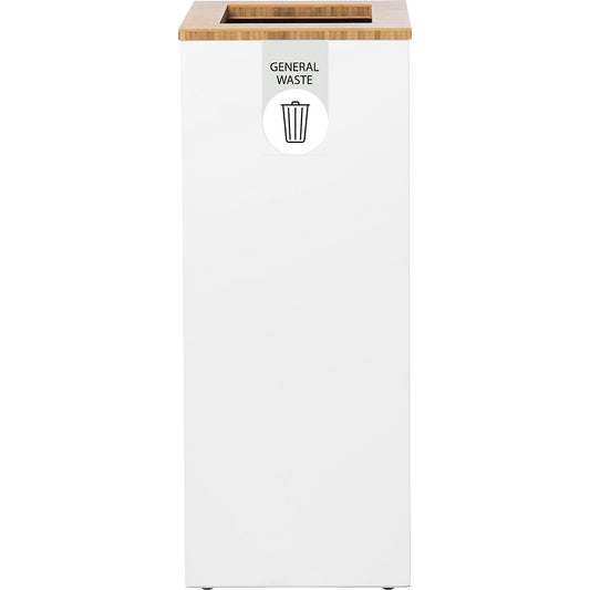 Lune Paxa recyclable waste collector, 65 l, white/grey.