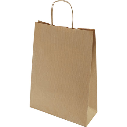 FRESH paper carry bag, brown, LxWxH 320 x 230 x 100 mm, 100 g/m², pack of 250.