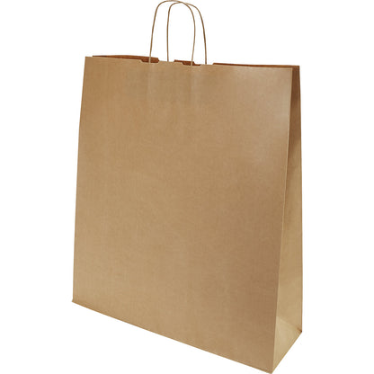 FRESH paper carry bag, brown, LxWxH 500 x 440 x 140 mm, 110 g/m², pack of 150.