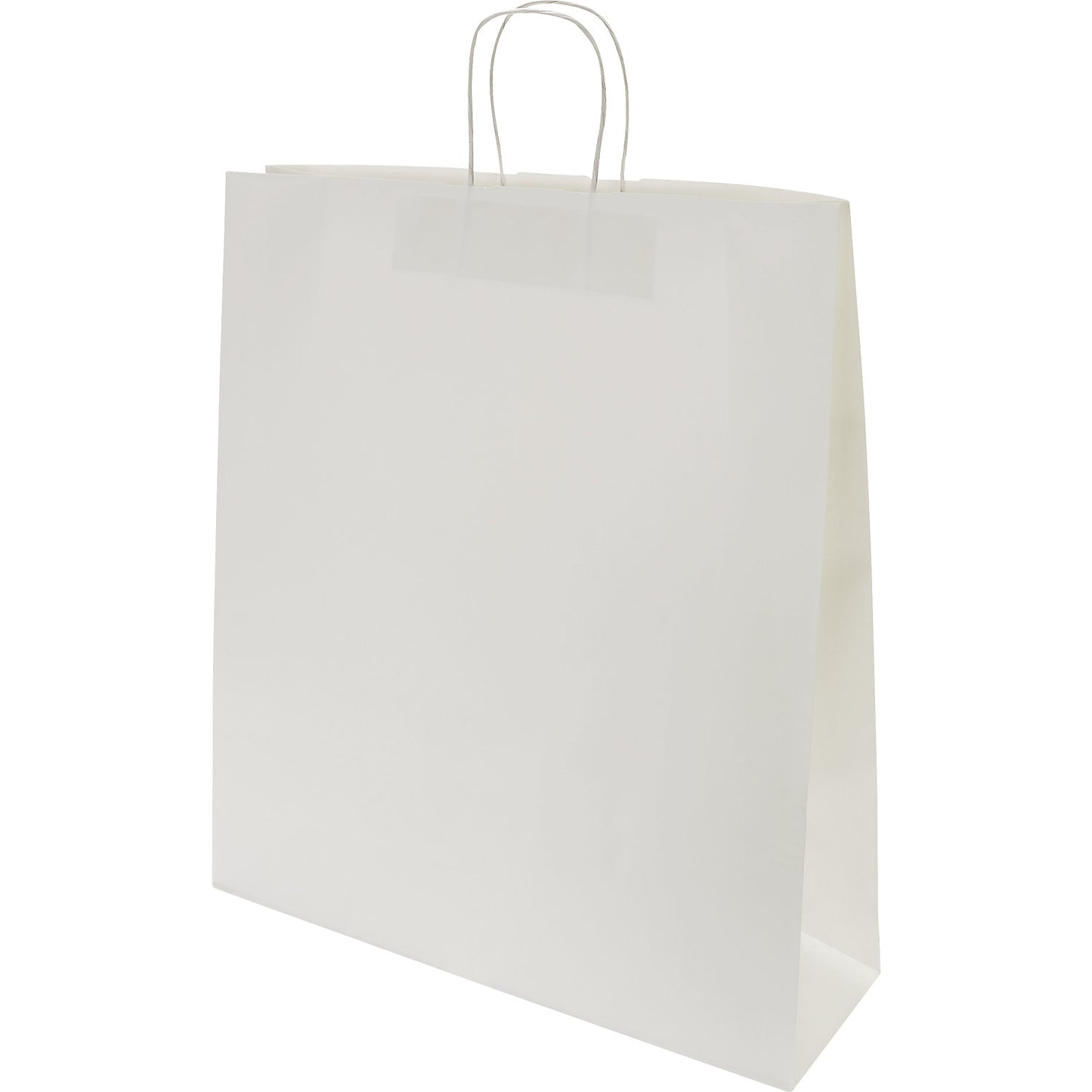 FRESH paper carry bag, white, LxWxH 500 x 440 x 140 mm, 110 g/m², pack of 150.