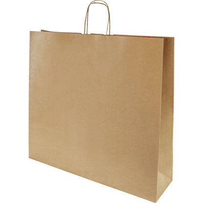 FRESH paper carry bag, brown, LxWxH 500 x 540 x 140 mm, 120 g/m², pack of 125.