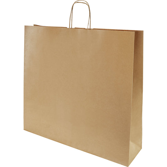 FRESH paper carry bag, brown, LxWxH 500 x 540 x 140 mm, 120 g/m², pack of 125.