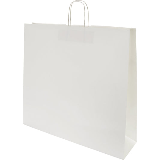 FRESH paper carry bag, white, LxWxH 500 x 540 x 140 mm, 120 g/m², pack of 125.