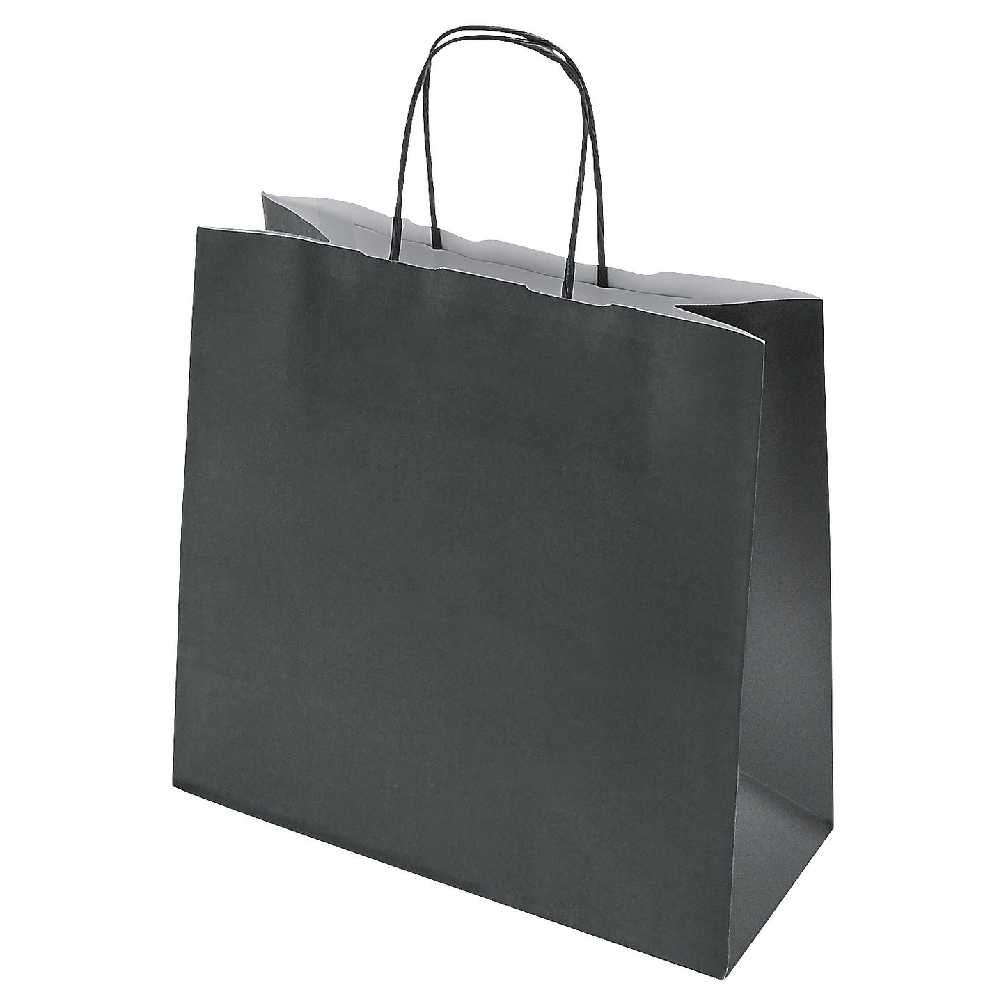 FRESH paper carry bag, black, LxWxH 240 x 250 x 110 mm, 100 g/m², pack of 250.