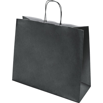 FRESH paper carry bag, black, LxWxH 280 x 320 x 130 mm, 100 g/m², pack of 250.